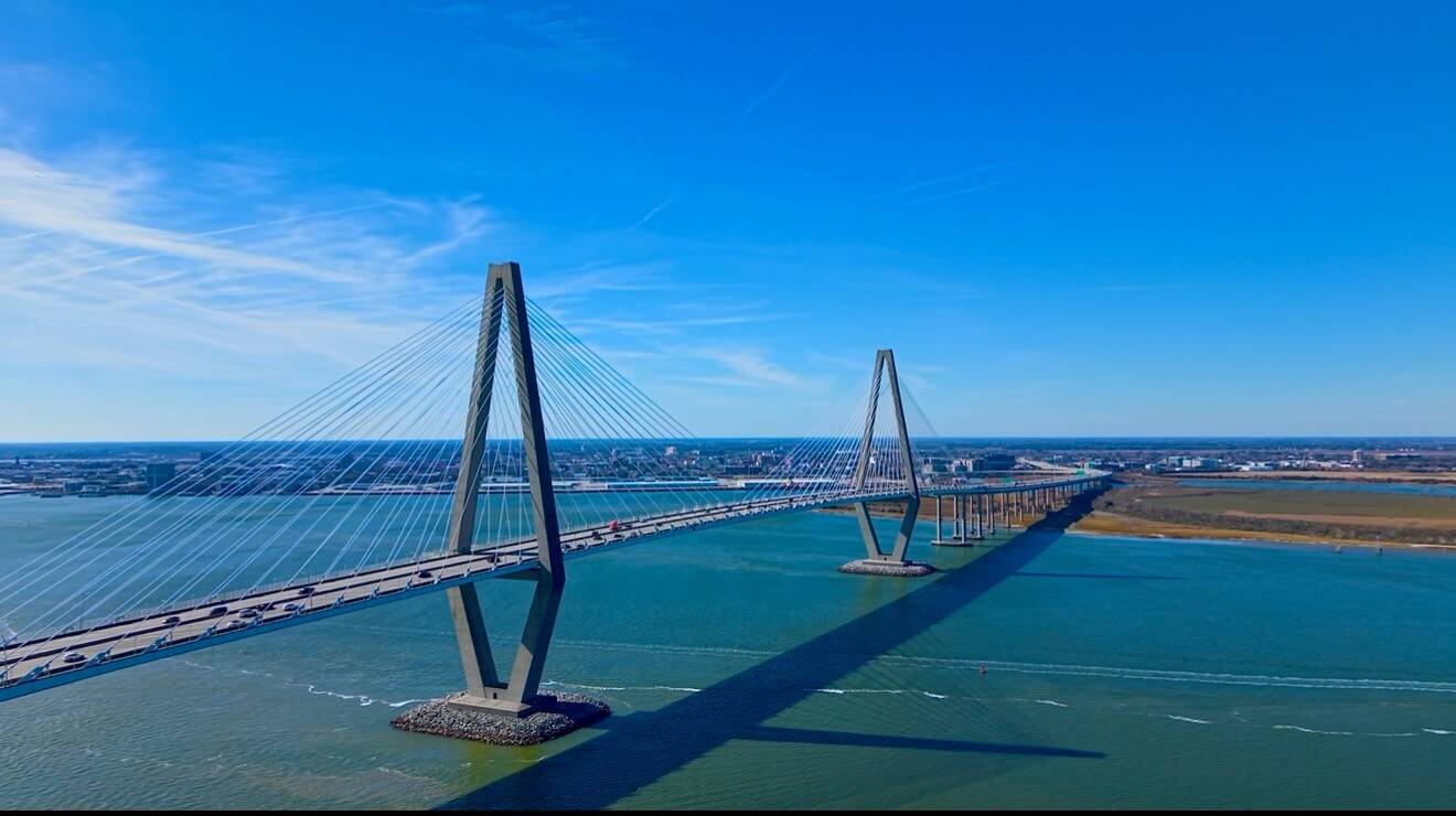 Ravenel Bridge over the Cooper River between Charleston and Mount Pleasant